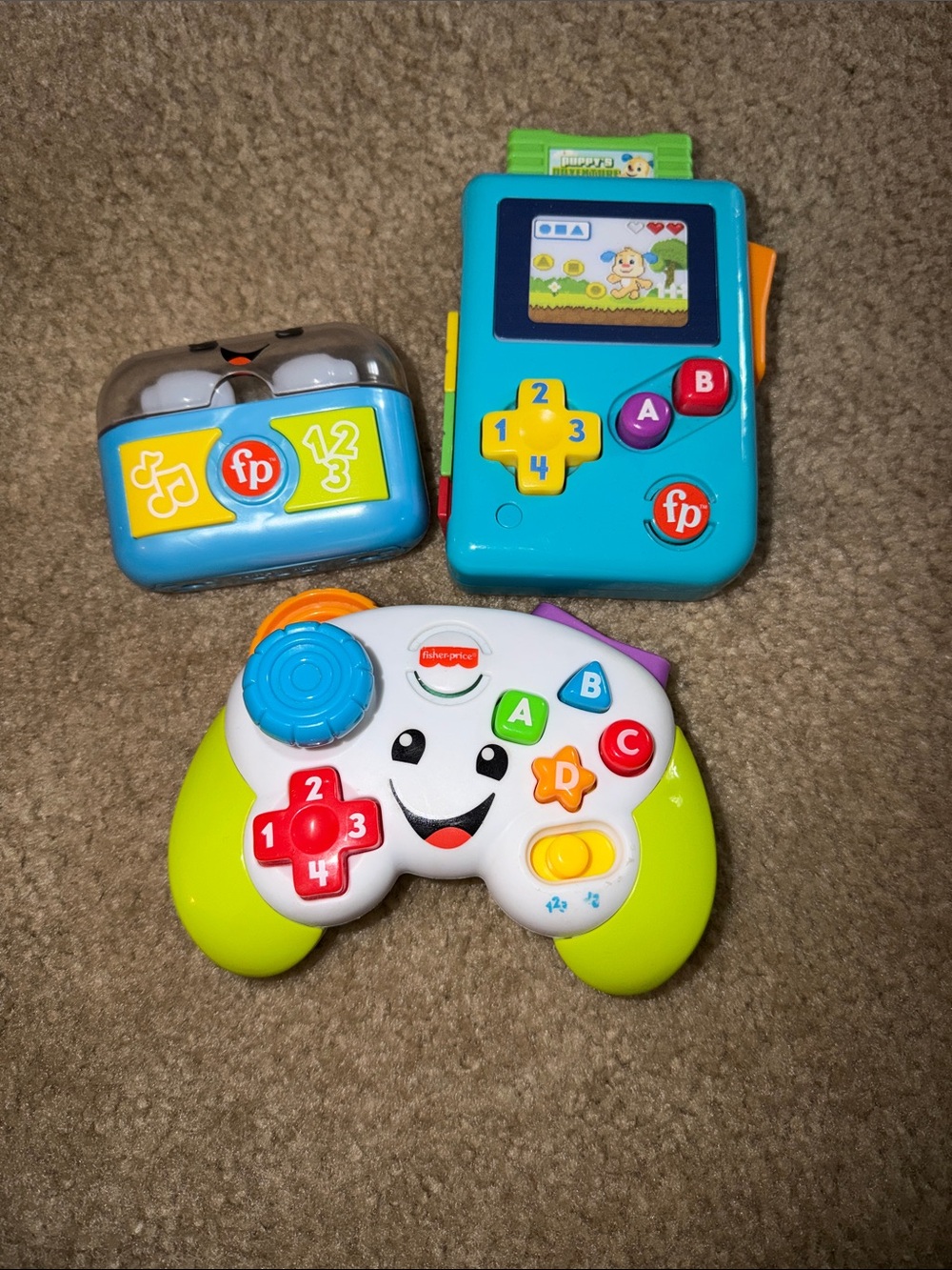 Fisher-Price Toy Learning Bundle - Blue, White, Lime Green & Yellow